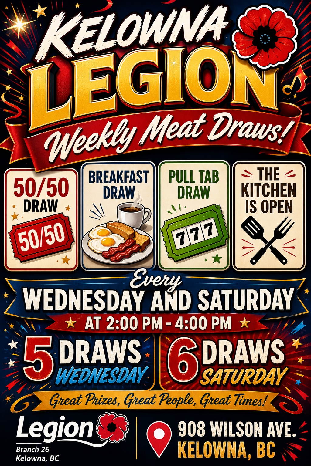 Weekly Meat Draws poster