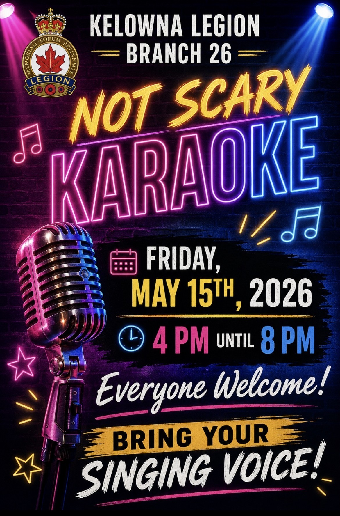 Not Scary Karaoke poster