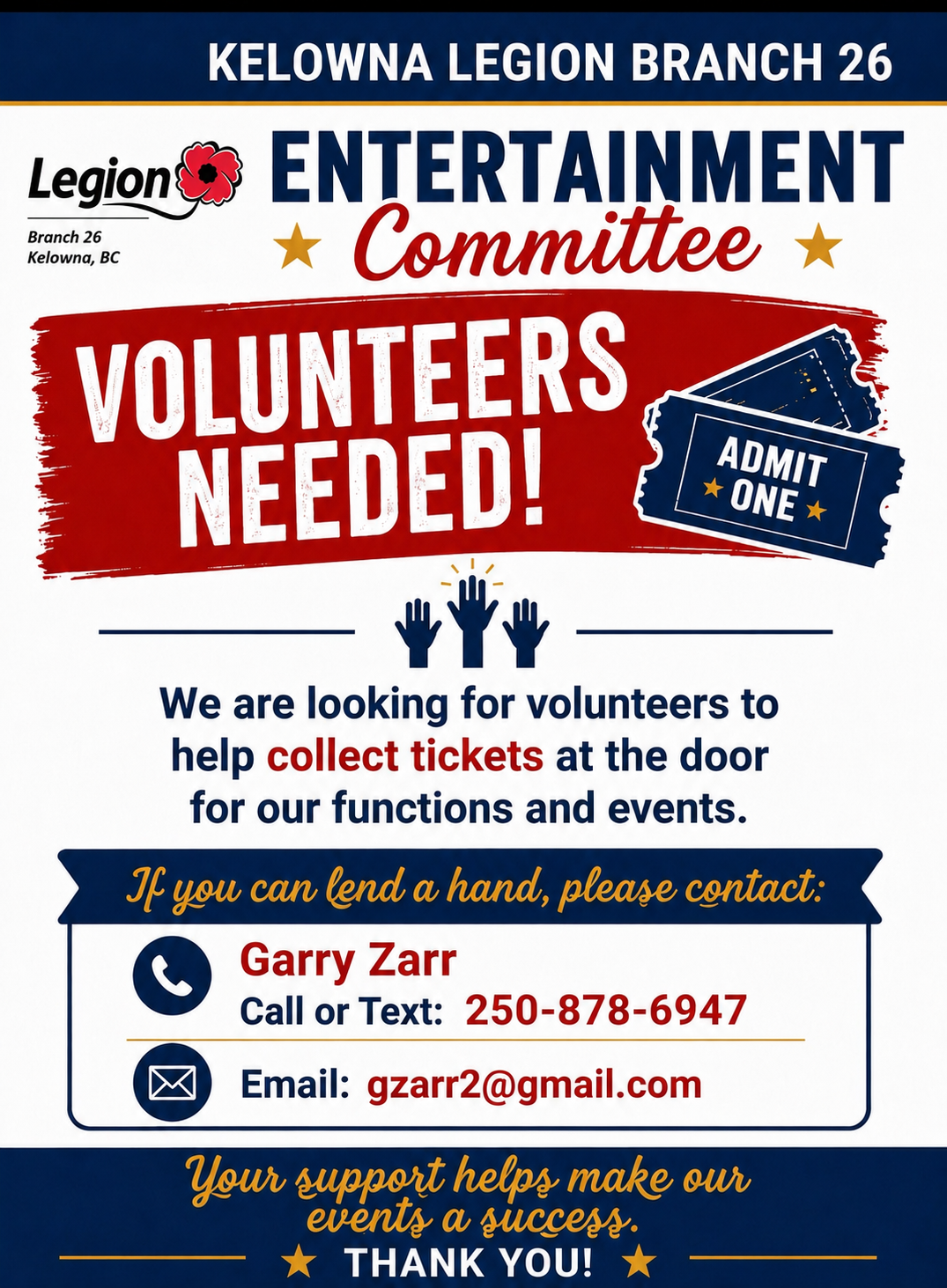 Volunteers poster