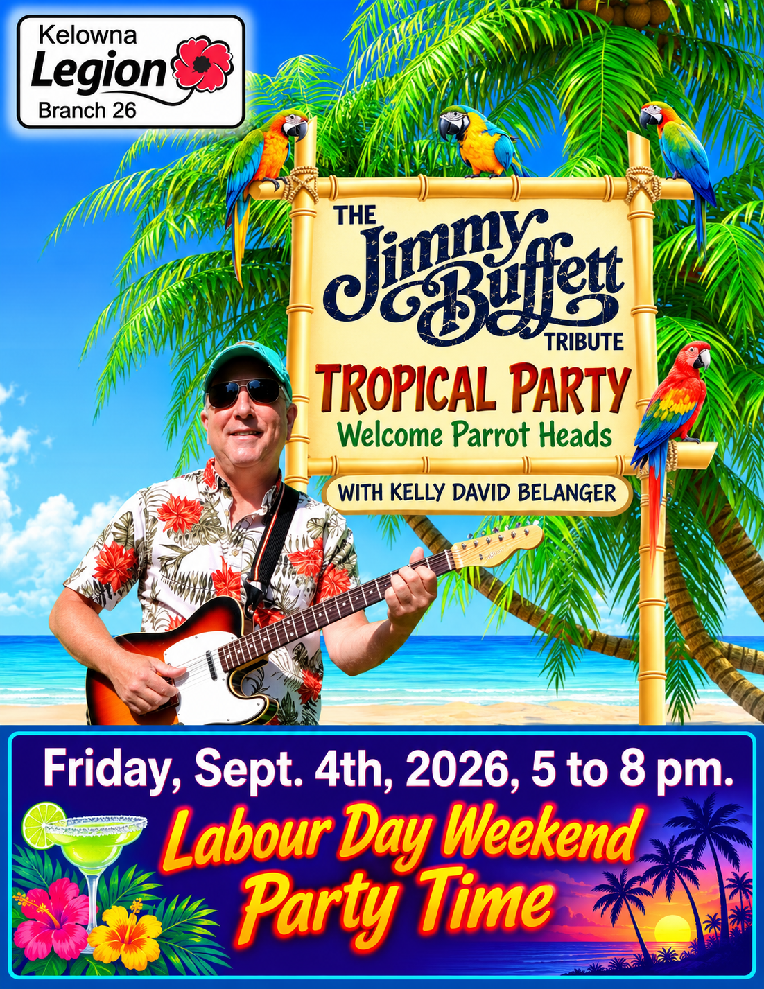 Jimmy Buffett Tribute Tropical Party Sept 4