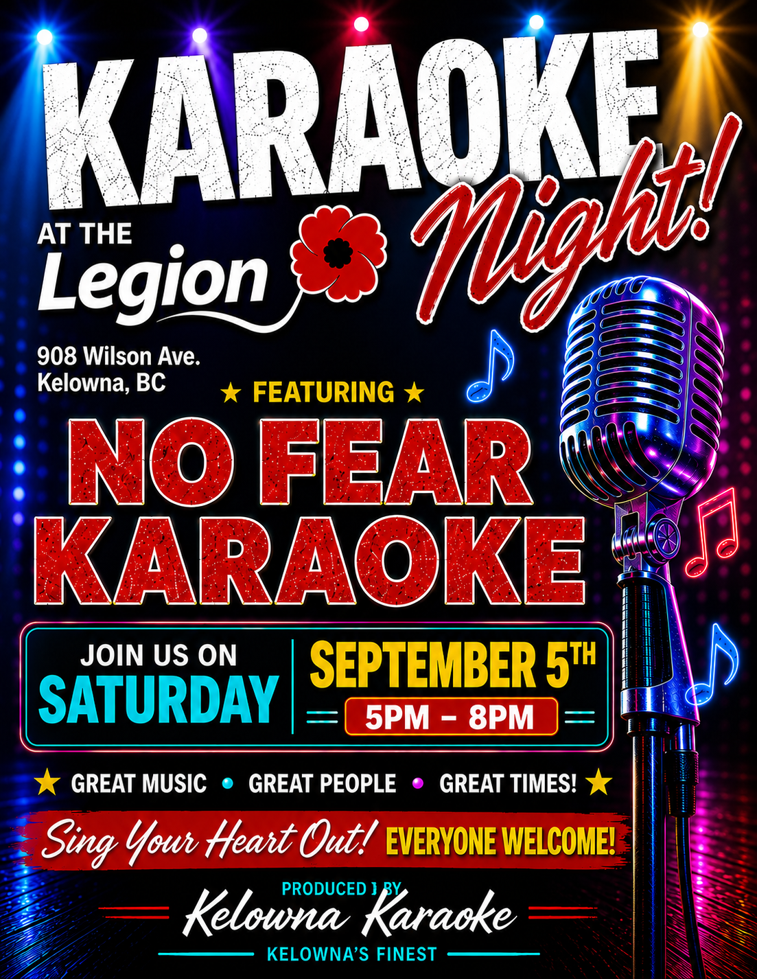 No Fear Karaoke - Sept 5