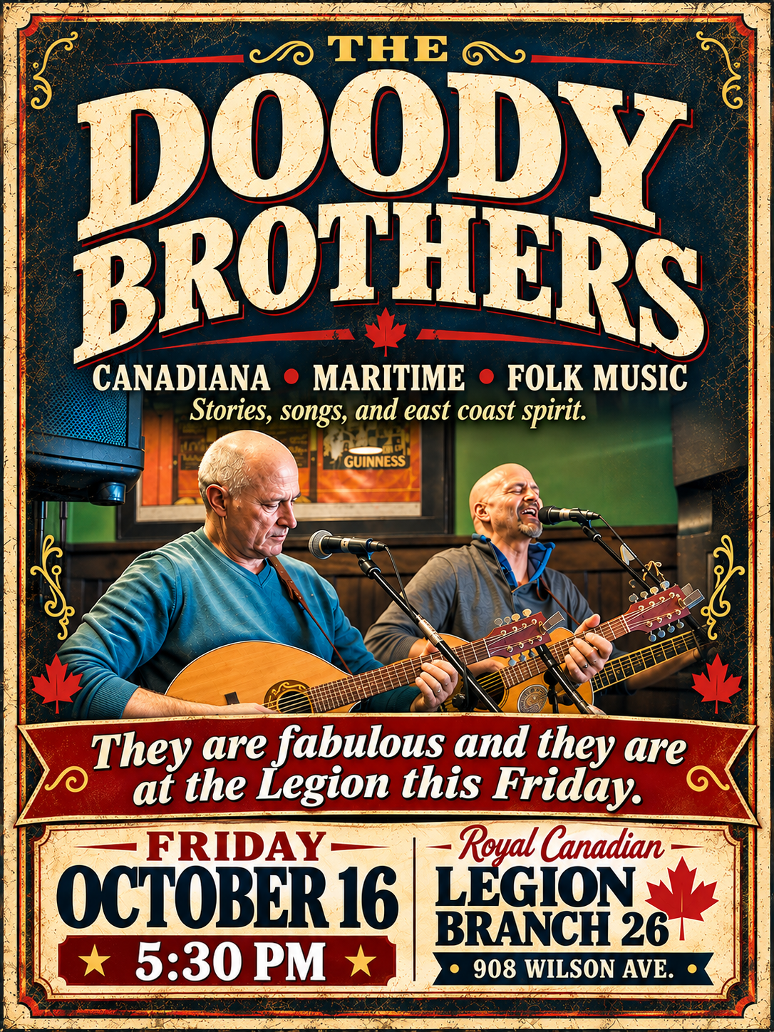 The Doody Brothers - Friday Oct 16
