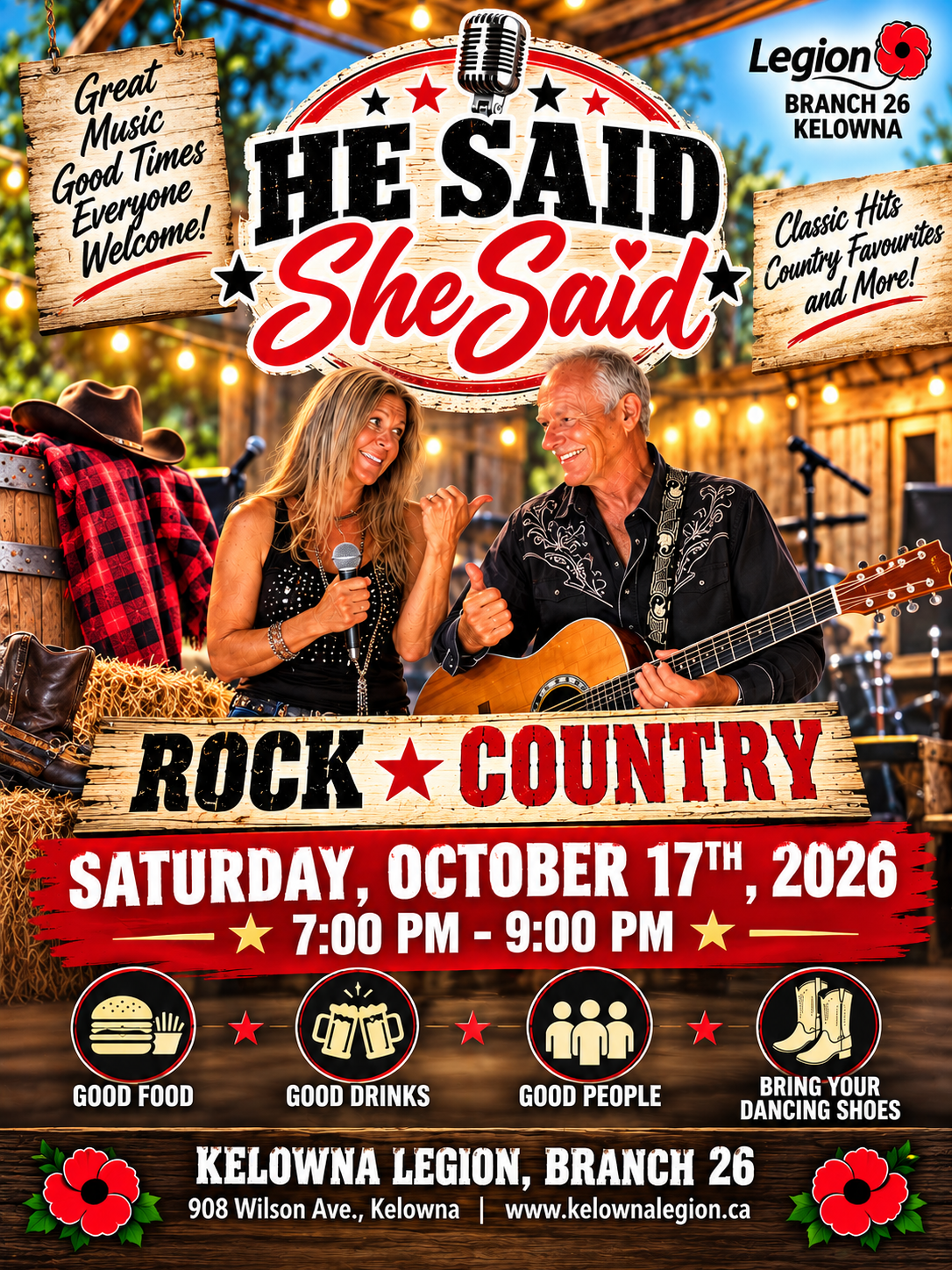 HE SAID she said live music