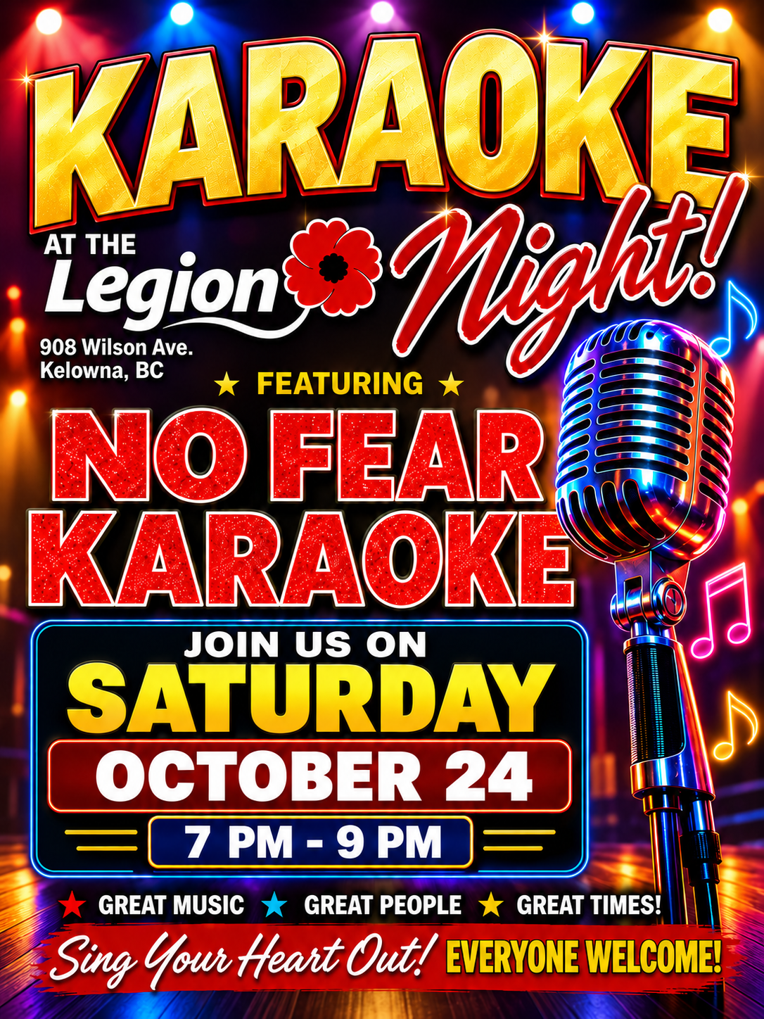 No Fear Karaoke - Oct 24