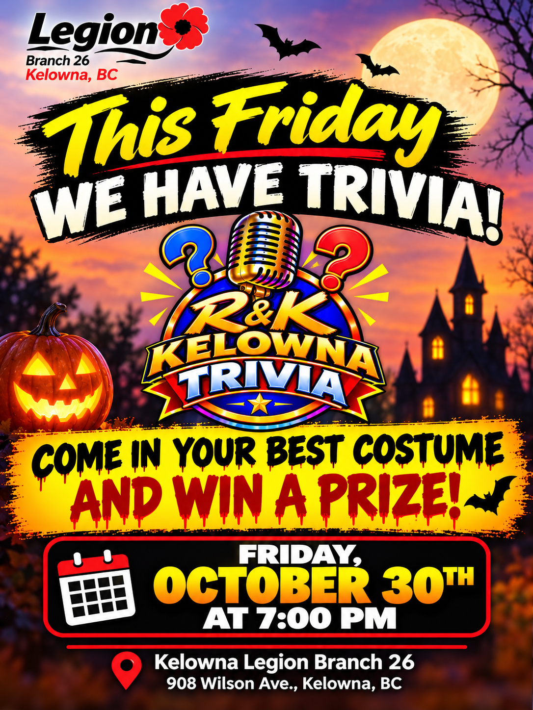 Trivia Night Oct 30