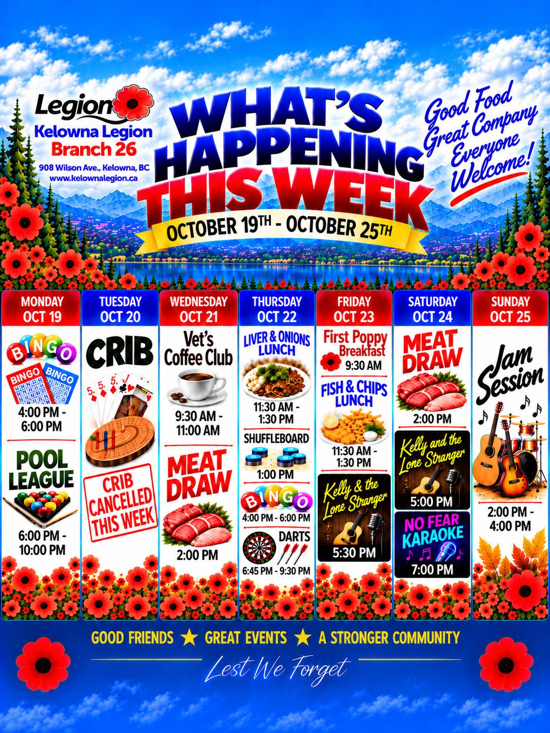 This Week at the Legion Oct 19 - 25