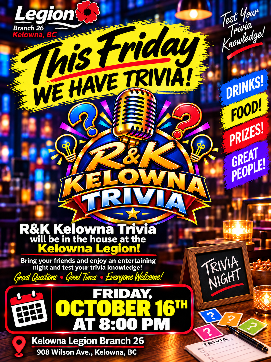 Trivia Night Oct 16